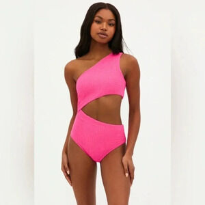 NEW Beach Riot Celine Ribbed One-Piece B2027